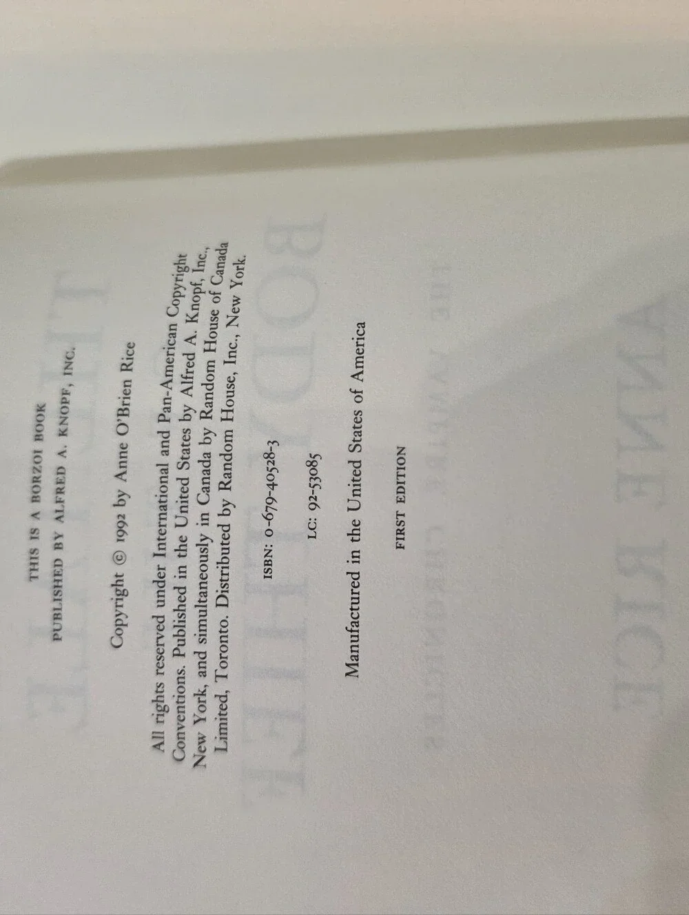 Anne Rice Book Collection - Picture 4 of 7